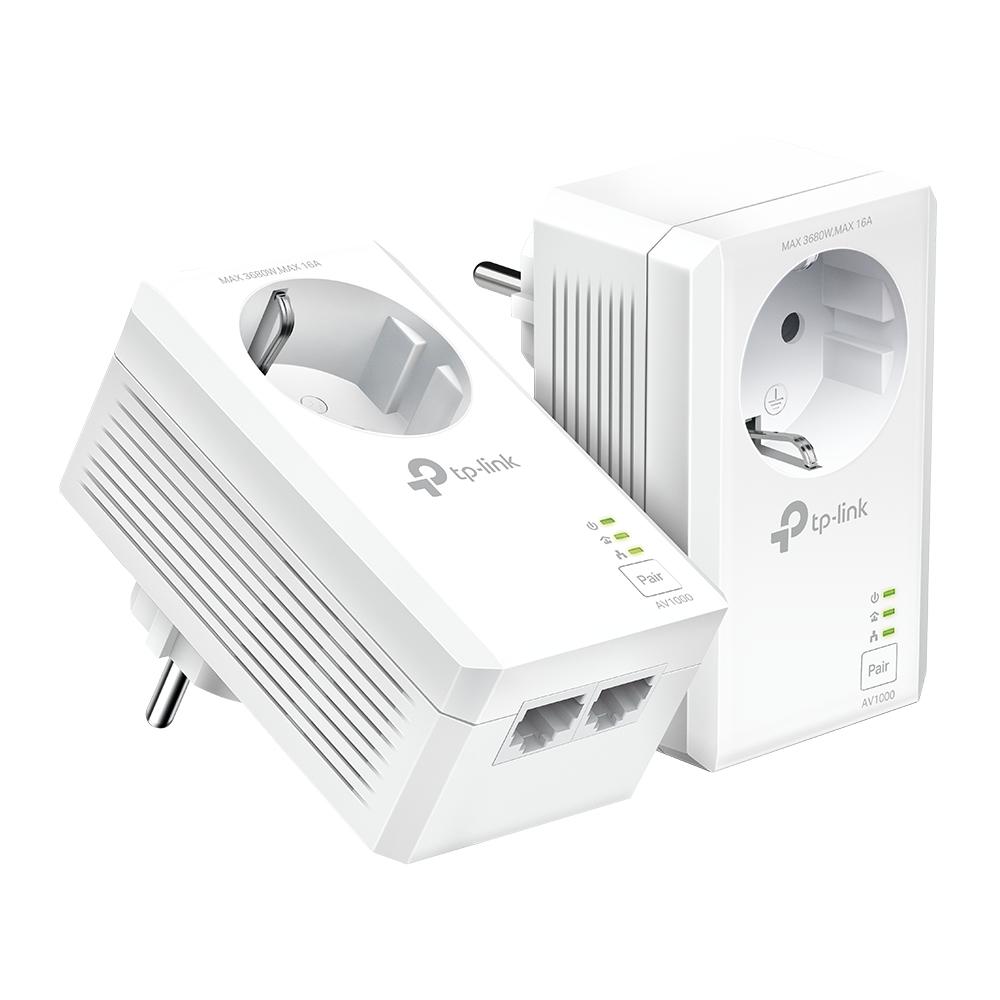 TP-Link TL-PA7027P KIT adattatore di rete PowerLine 1000 Mbit/s Collegamento ethernet LAN Bianco 2 pz